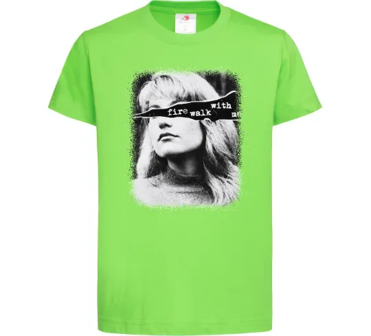 Детская футболка Fire walk with me Twin Peaks Лаймовый фото