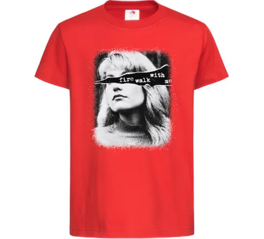 Детская футболка Fire walk with me Twin Peaks Красный фото