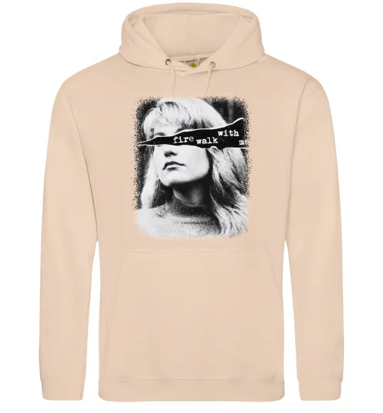 Чоловіча толстовка (худі) Fire walk with me Twin Peaks Пісочний фото