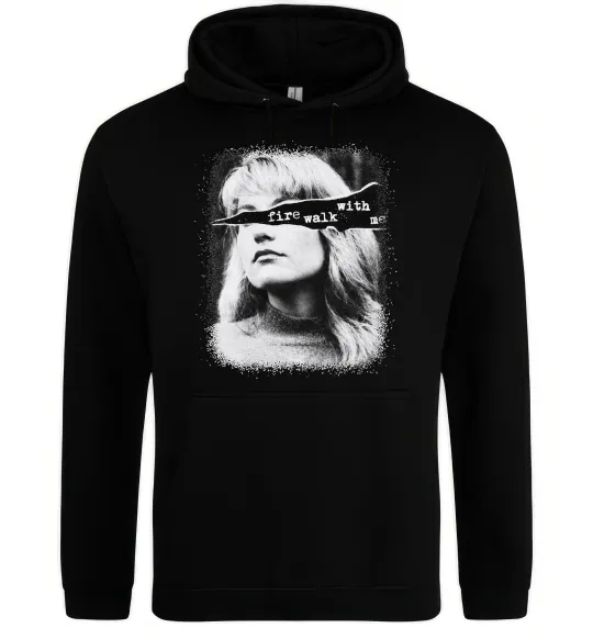 Женская толстовка (худи) Fire walk with me Twin Peaks Черный фото