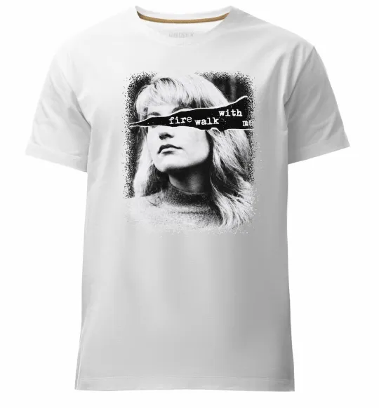 Чоловіча преміум футболка Fire walk with me Twin Peaks Білий фото