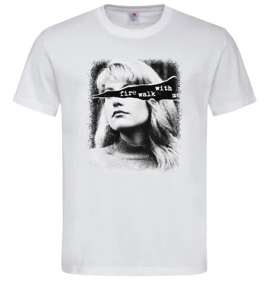 Мужская футболка Fire walk with me Twin Peaks Белый фото
