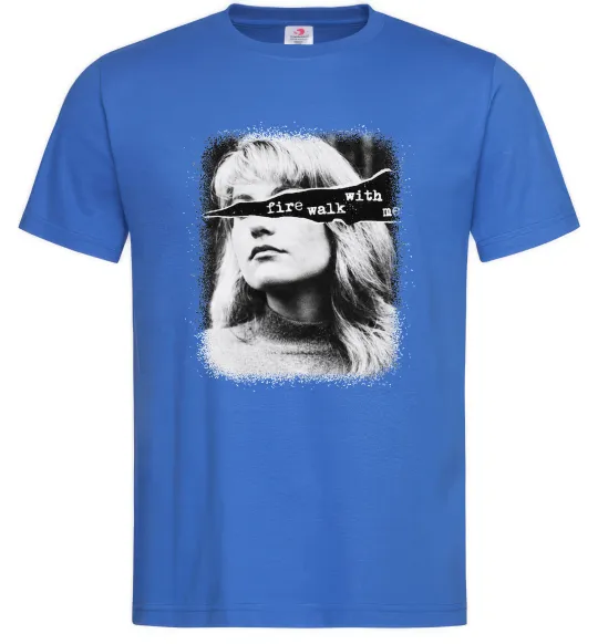 Мужская футболка Fire walk with me Twin Peaks Ярко-синий фото
