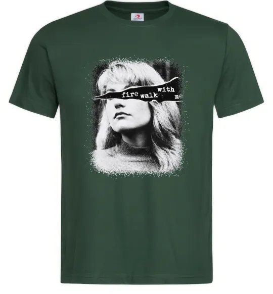 Мужская футболка Fire walk with me Twin Peaks Темно-зеленый фото