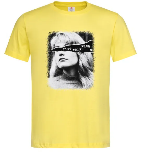 Мужская футболка Fire walk with me Twin Peaks Лимонный фото