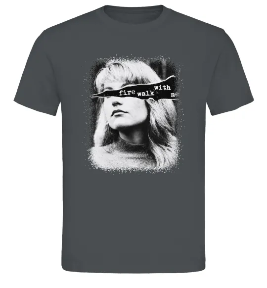 Мужская футболка Fire walk with me Twin Peaks Графит фото