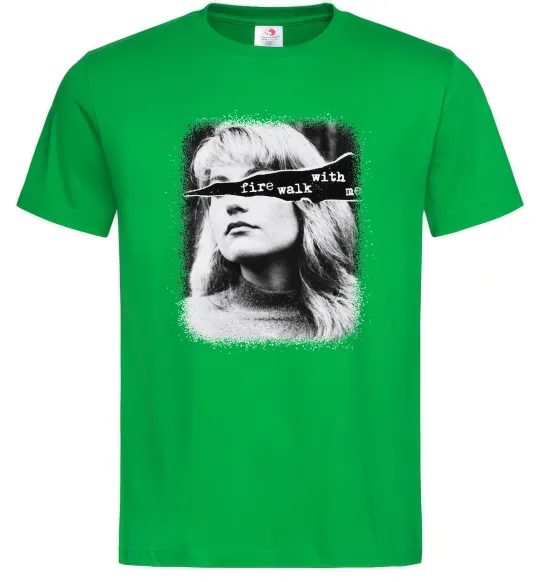 Мужская футболка Fire walk with me Twin Peaks Зеленый фото