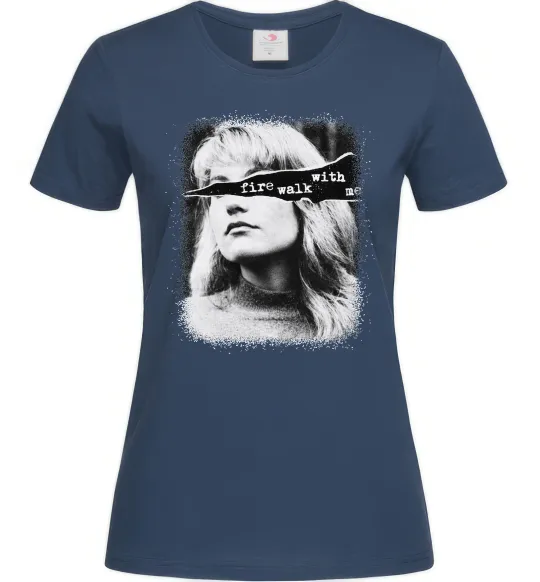 Жіноча футболка Fire walk with me Twin Peaks Темно-синій фото