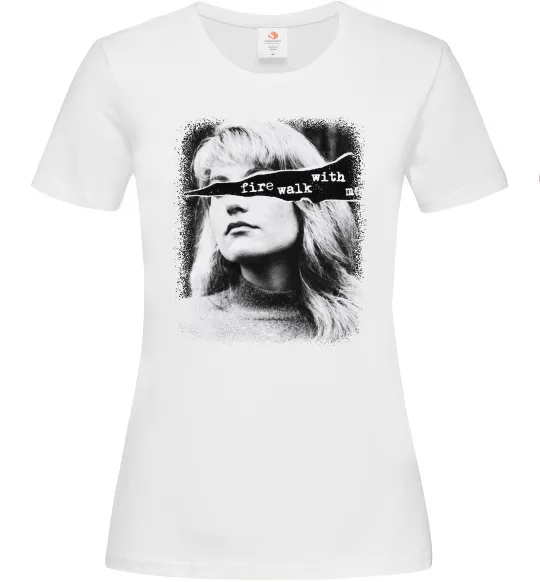 Жіноча футболка Fire walk with me Twin Peaks Білий фото