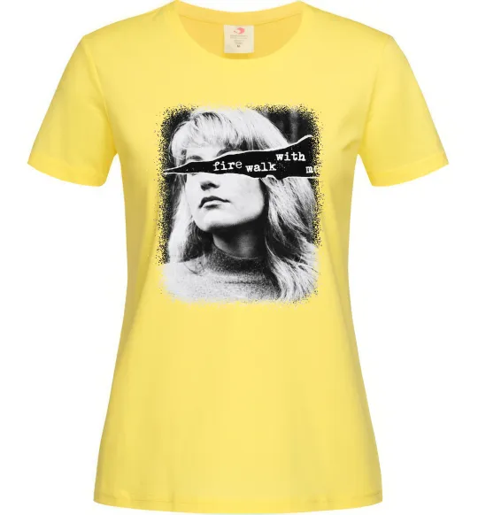 Жіноча футболка Fire walk with me Twin Peaks Лимонний фото