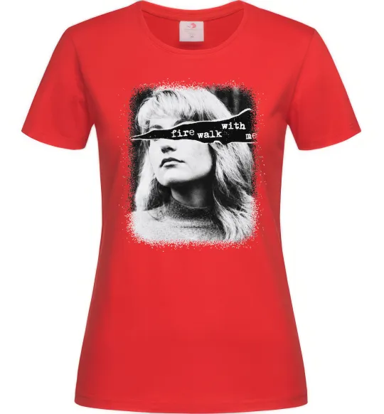 Жіноча футболка Fire walk with me Twin Peaks Червоний фото