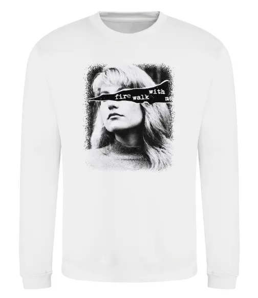 Свитшот Fire walk with me Twin Peaks Белый фото