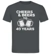 Мужская футболка Cheers&beers to 40 years Графит фото