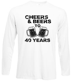 Лонгслив Cheers&beers to 40 years