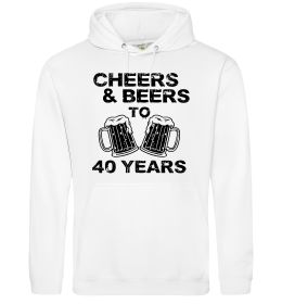 Чоловіча толстовка (худі) Cheers&beers to 40 years Чоловіча толстовка (худі) Cheers&beers to 40 years