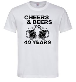 Чоловіча футболка Cheers&beers to 40 years Чоловіча футболка Cheers&beers to 40 years