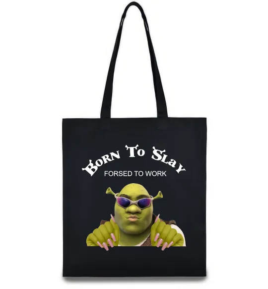 Эко-сумка Born to slay Черный фото