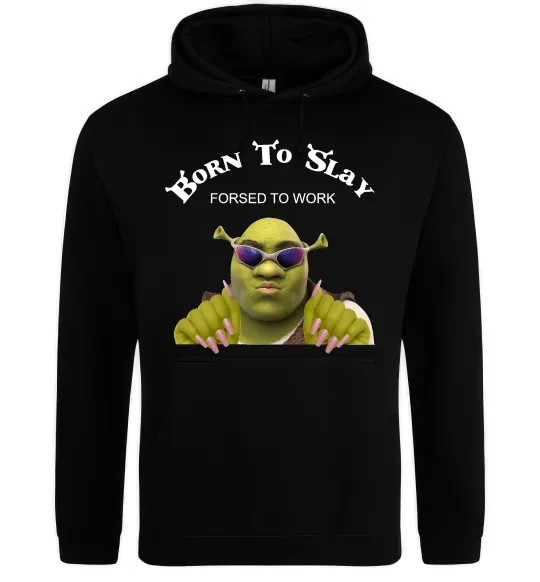 Женская толстовка (худи) Born to slay Черный фото