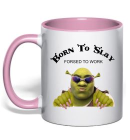 Чашка с цветной ручкой Born to slay Чашка с цветной ручкой Born to slay