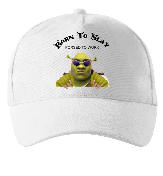 Кепка Born to slay Белый фото