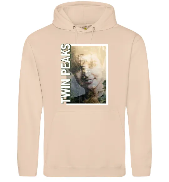 Женская толстовка (худи) Твін Пікс Песочный фото