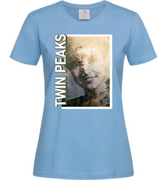 Женская футболка Твін Пікс Голубой фото