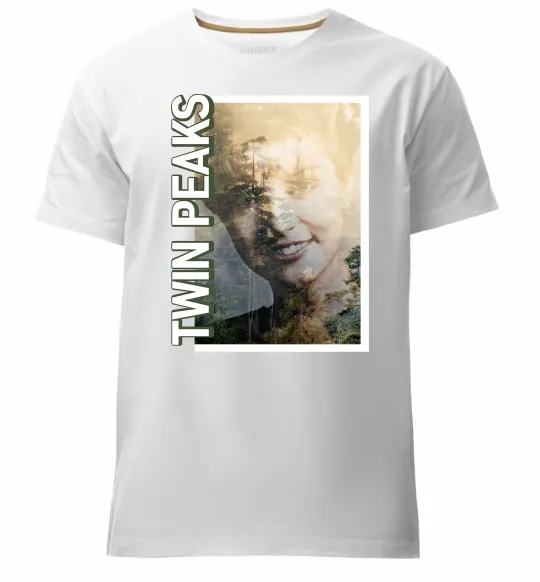 Мужская премиум футболка Твін Пікс Белый фото