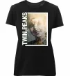 Женская премиум футболка Твін Пікс Черный Женская премиум футболка Твін Пікс Черный фото
