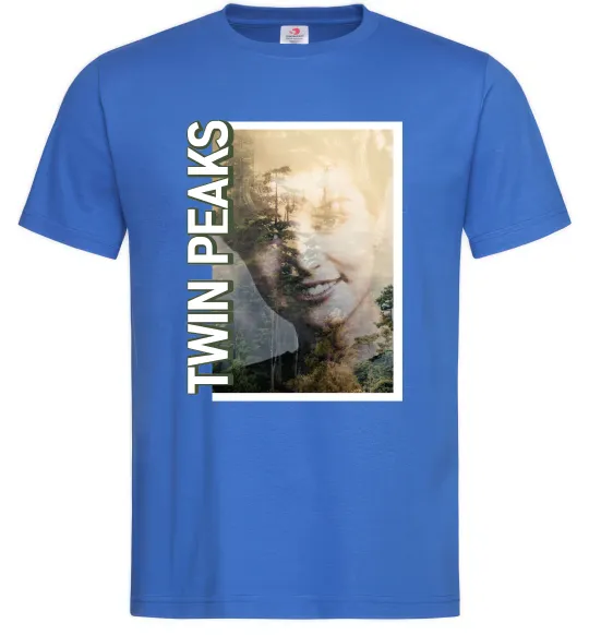 Мужская футболка Твін Пікс Ярко-синий фото