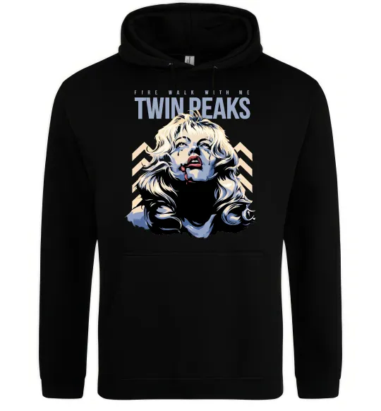 Жіноча толстовка (худі) Fire with me Twin Peaks Чорний фото