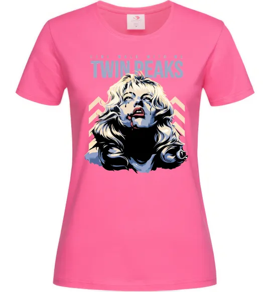 Женская футболка Fire with me Twin Peaks Ярко-розовый фото