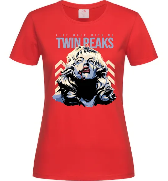 Женская футболка Fire with me Twin Peaks Красный фото