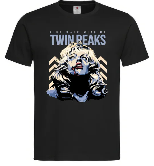 Мужская футболка Fire with me Twin Peaks Черный фото