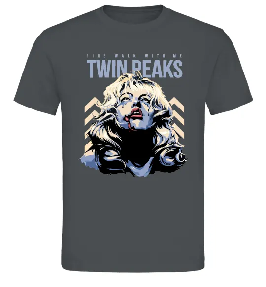 Мужская футболка Fire with me Twin Peaks Графит фото