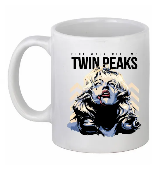 Чашка керамическая Fire with me Twin Peaks Белый фото