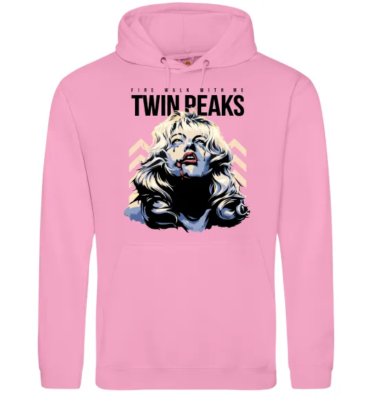 Чоловіча толстовка (худі) Fire with me Twin Peaks Рожевий фото