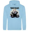 Чоловіча толстовка (худі) Fire with me Twin Peaks Блакитний фото