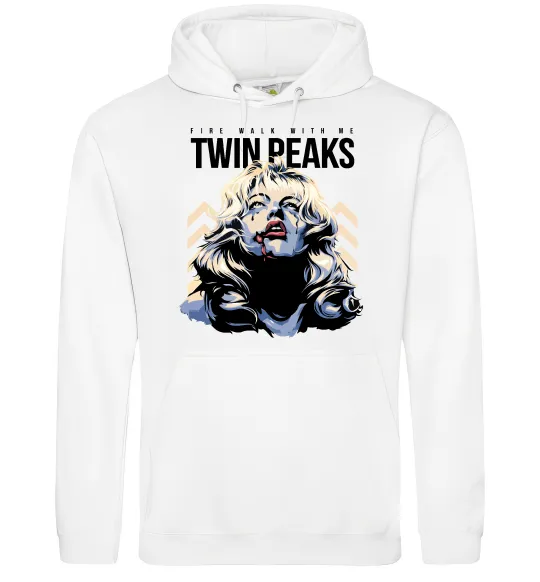 Жіноча толстовка (худі) Fire with me Twin Peaks Білий фото