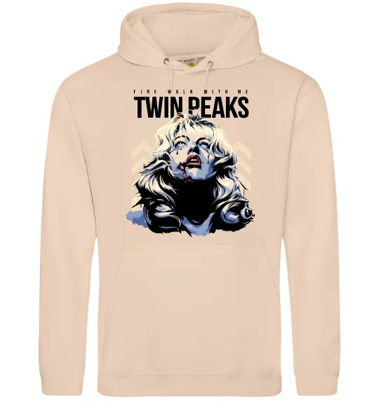 Жіноча толстовка (худі) Fire with me Twin Peaks Пісочний фото