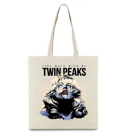Эко-сумка Welcome to Twin Peaks Бежевый фото Эко-сумка Welcome to Twin Peaks Бежевый фото