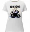 Женская премиум футболка Fire with me Twin Peaks Белый Женская премиум футболка Fire with me Twin Peaks Белый фото