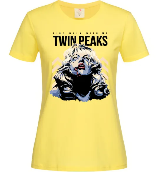 Женская футболка Fire with me Twin Peaks Лимонный фото