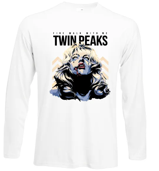 Лонгслів Fire with me Twin Peaks Білий фото