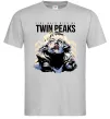 Мужская футболка Fire with me Twin Peaks Серый фото