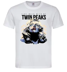 Мужская футболка Fire with me Twin Peaks Белый фото