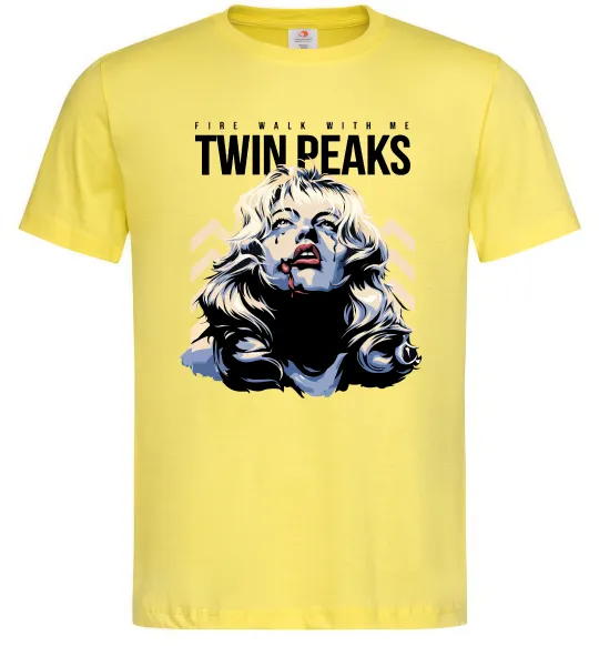 Мужская футболка Fire with me Twin Peaks Лимонный фото