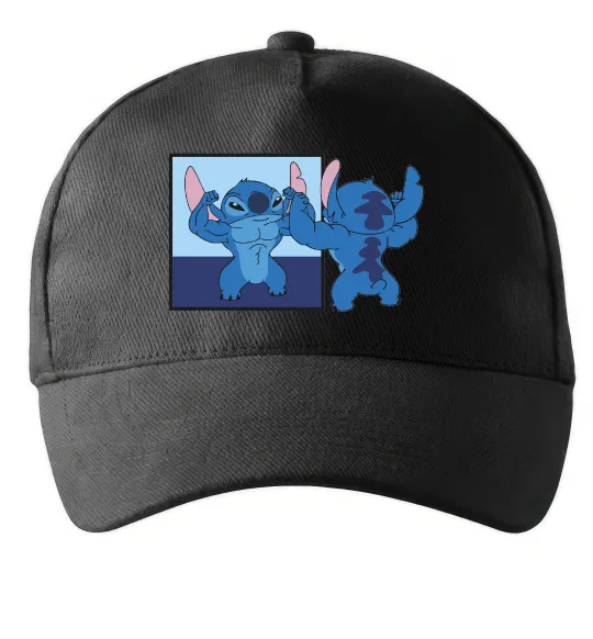 Кепка Стіч у дзеркалі Черный фото