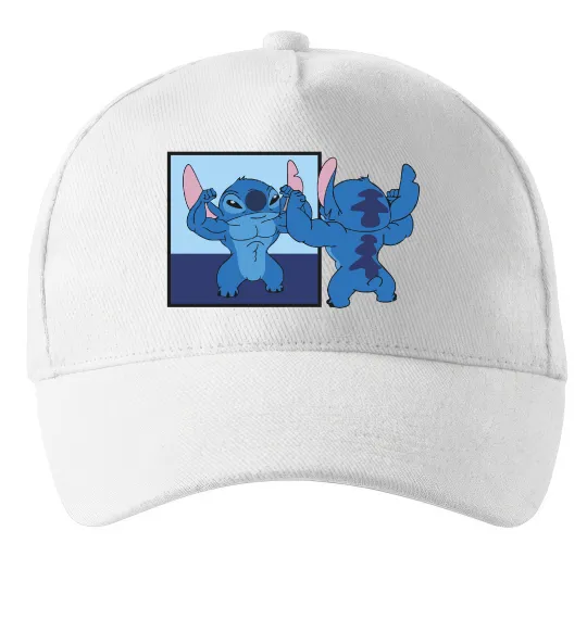Кепка Стіч у дзеркалі Белый фото