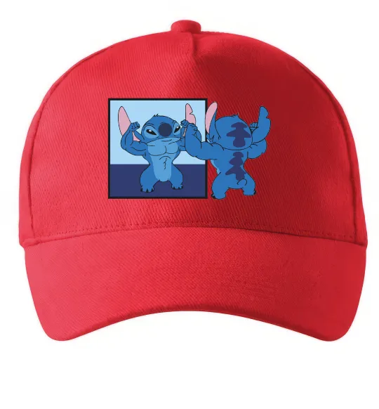 Кепка Стіч у дзеркалі Красный фото