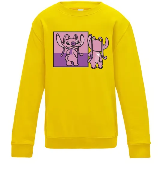 Детский Свитшот Енджел в дзеркалі Солнечно желтый фото